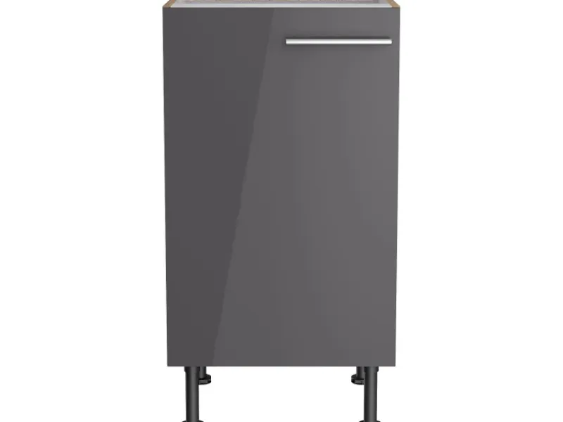 Optifit Küchenschränke<Küchen-Unterschrank Jonte984 45 cm x 87 cm x 58,4 cm Anthrazit-Wildeiche