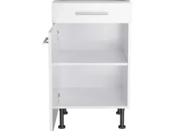 Optifit Küchen-Unterschrank Bengt932 50 cm x 85 cm x 58,4 cm Weiß< Küchenschränke