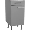 New Optifit Küchen-Unterschrank Mats825 40 cm x 87 cm x 60 cm Basaltgrau