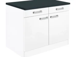 Optifit Küchenschränke<Küchen-Unterschrank Salo214 100 cm Weiß