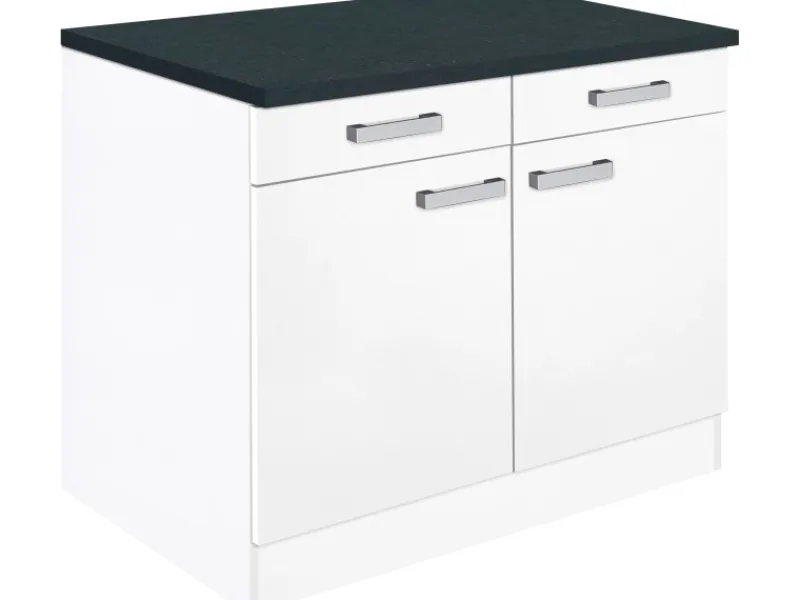 Optifit Küchenschränke<Küchen-Unterschrank Salo214 100 cm Weiß