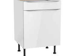 Optifit Einbauküchen|Küchenschränke<Küchen-Unterschrank Arvid986 60 cm x 87 cm x 58,4 cm Weiß