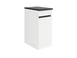 Optifit Küchen-Unterschrank 40 x 88 x 60 cm Luca932 Weiß Anthrazit< Küchenschränke
