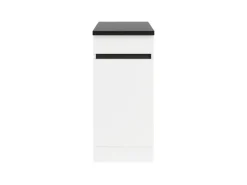 Optifit Küchen-Unterschrank 40 x 88 x 60 cm Luca932 Weiß Anthrazit< Küchenschränke