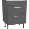 Optifit Kochfelder|Küchenschränke<Küchen-Unterschrank für Kochfeld Ingvar420 60 cm Anthrazit Matt
