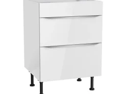 Optifit Küchen-Unterschrank für Kochfeld Arvid986 60 cm x 87 cm x 58,4 cm Weiß< Kochfelder|Küchenschränke
