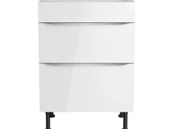 Optifit Küchen-Unterschrank für Kochfeld Arvid986 60 cm x 87 cm x 58,4 cm Weiß< Kochfelder|Küchenschränke