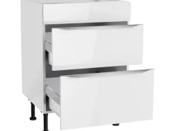 Optifit Küchen-Unterschrank für Kochfeld Arvid986 60 cm x 87 cm x 58,4 cm Weiß< Kochfelder|Küchenschränke