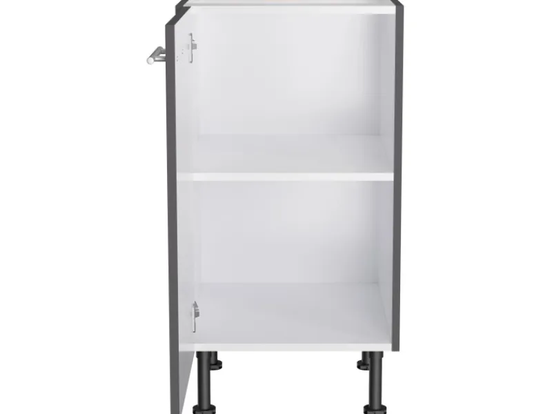 Sale Optifit Küchen-Unterschrank Ingvar420 45 cm x 87 cm x 58,4 cm Anthrazit Matt