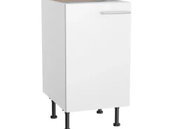 Optifit Küchen-Unterschrank Bengt932 45 cm x 87 cm x 58,4 cm Weiß< Küchenschränke