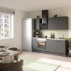 Best Optifit Küchenzeile Optikoncept Ingvar 210 cm Anthrazit