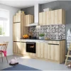 Outlet Optifit Küchenzeile OPTIkombi Kaya290 ohne E-Geräte 270 cm Breite Wildeiche NB