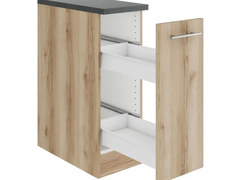 Optifit Kühlschränke<Livorno290 Küchen-Unterschrank 30 cm Wildeiche Nachbildung