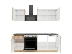 Best Optifit Livorno290 Küchenzeile 210 cm Wildeiche Nachbildung