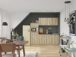 Optifit Livorno290 Küchenzeile 210 cm Wildeiche Nachbildung< Winkelküchen