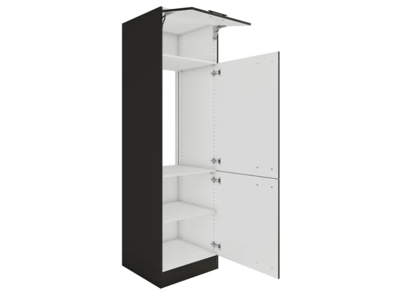Optifit Kühlschränke|Küchenschränke<Madrid420 Küchen-Geräteumbauschrank 60 cm Anthrazit Matt