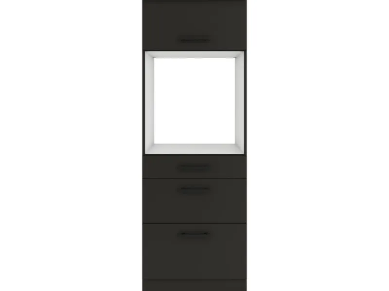 Best Optifit Madrid420 Küchen-Geräteumbauschrank 60 cm Anthrazit Matt