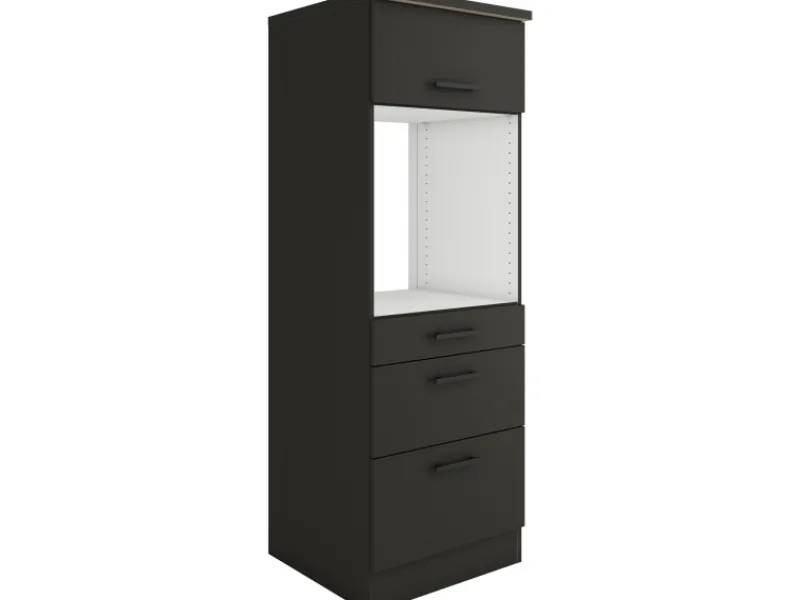 Best Optifit Madrid420 Küchen-Geräteumbauschrank 60 cm Anthrazit Matt
