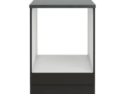 Optifit Küchenschränke<Madrid420 Küchen-Herdumbau 60 cm Anthrazit Matt