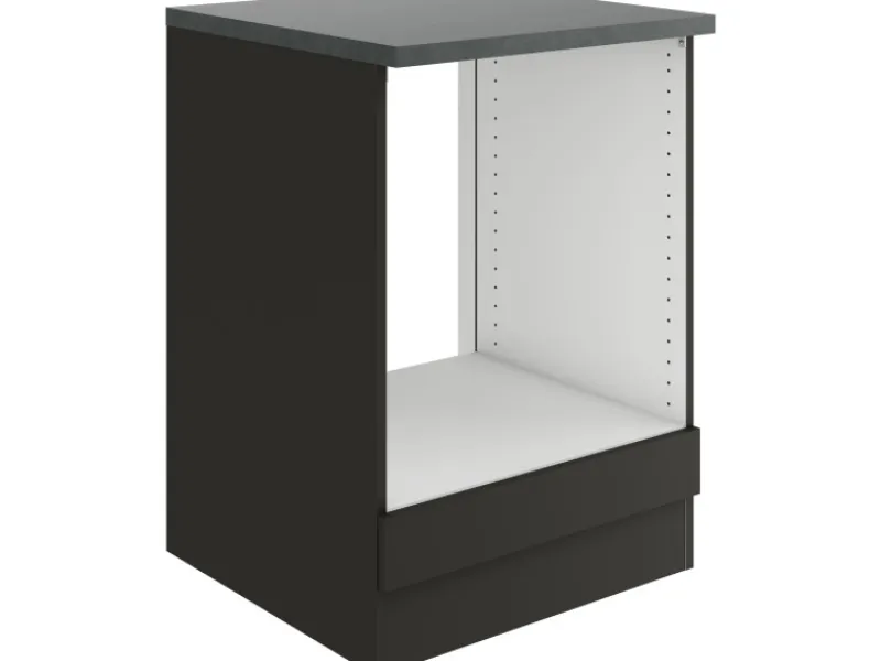 Optifit Küchenschränke<Madrid420 Küchen-Herdumbau 60 cm Anthrazit Matt