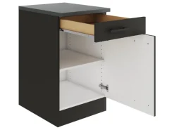 Optifit Küchenschränke<Madrid420 Küchen-Unterschrank 50 cm Anthrazit Matt