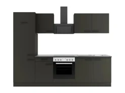 Discount Optifit Madrid420 Küchenzeile 270 cm ohne E-Geräte Anthrazit