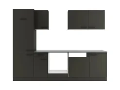 Online Optifit Madrid420 Küchenzeile 270 cm ohne E-Geräte Anthrazit
