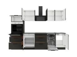 Clearance Optifit Madrid420 Küchenzeile 270 cm Anthrazit