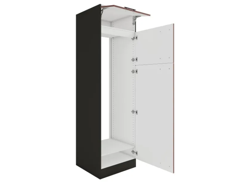 Optifit Nizza407 Küchen-Geräteumbauschrank 60 cm Rostrot< Kühlschränke