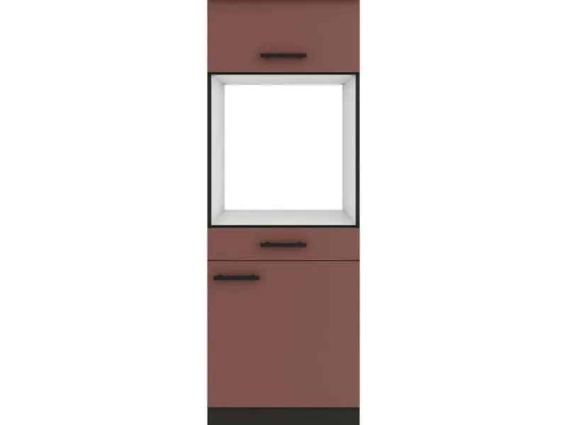 Online Optifit Nizza407 Küchen-Geräteumbauschrank 60 cm Rostrot