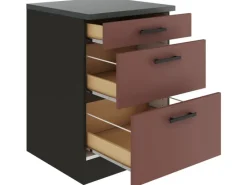 Best Optifit Nizza407 Küchen-Unterschrank 60 cm Rostrot