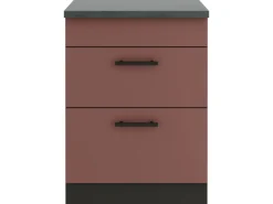 Optifit Nizza407 Küchen-Unterschrank 60 cm Rostrot< Küchenschränke|Einbauküchen