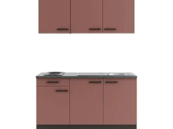 Best Optifit Nizza407 Miniküche 150 cm Rostrot