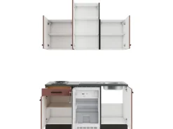 Optifit Nizza407 Miniküche 150 cm Rostrot< Miniküchen|Kochfelder