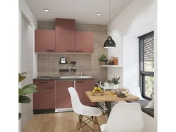 Optifit Nizza407 Miniküche 150 cm Rostrot< Miniküchen|Kochfelder