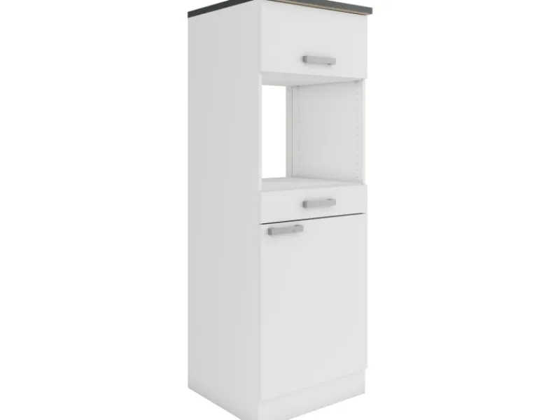 Best Optifit Oslo214 Küchen-Geräteumbauschrank 60 cm Feinstruktur Weiß
