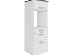 Optifit Oslo214 Küchen-Geräteumbauschrank 60 cm Feinstruktur Weiß