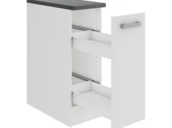 Optifit Oslo214 Küchen-Unterschrank 30 cm Feinstruktur Weiß< Einbauküchen|Küchenschränke