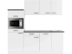 Sale Optifit Oslo214 Küchenzeile 210 cm ohne E-Geräte Weiß