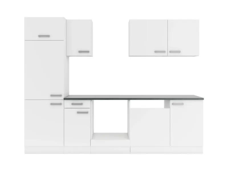Sale Optifit Oslo214 Küchenzeile 270 cm ohne E-Geräte Weiß