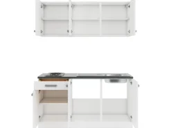 Discount Optifit Oslo214 Miniküche 150 cm Weiß