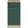 Optifit Küchenschränke<Savona405 Küchen-Unterschrank 40 cm Steingrün