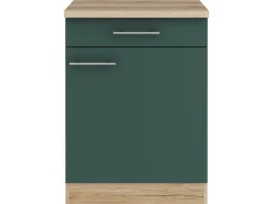Outlet Optifit Savona405 Küchen-Unterschrank 60 cm Steingrün
