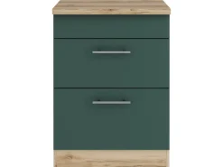 Optifit Küchenschränke<Savona405 Küchen-Unterschrank 60 cm Steingrün