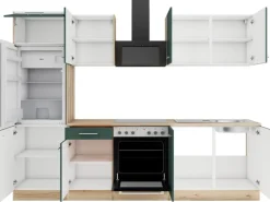 Hot Optifit Savona405 Küchenzeile 270 cm Steingrün