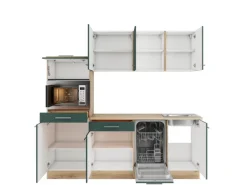 Best Optifit Savona405 Küchenzeile 210 cm Steingrün
