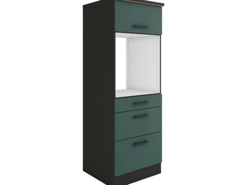 Discount Optifit Verona405 Küchen-Geräteumbauschrank 60 cm Steingrün