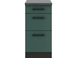 New Optifit Verona405 Küchen-Unterschrank 40 cm Steingrün