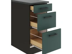 New Optifit Verona405 Küchen-Unterschrank 40 cm Steingrün