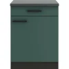 New Optifit Verona405 Küchen-Unterschrank 60 cm Steingrün